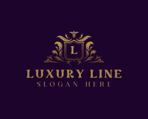 Luxury Crest Shield logo design