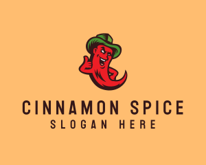 Chili Cowboy Hat logo design