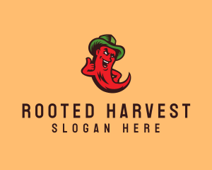 Chili Cowboy Hat logo design