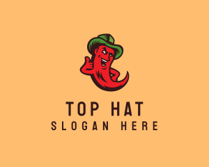 Chili Cowboy Hat logo design