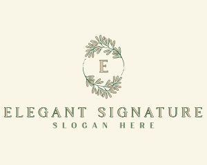 Elegant Nature Garden logo design