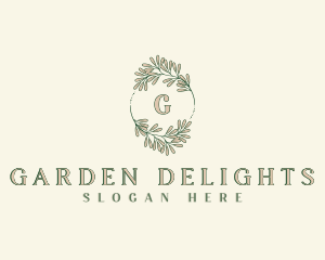 Elegant Nature Garden logo design