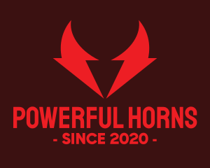 Voltage Bull Horns logo design