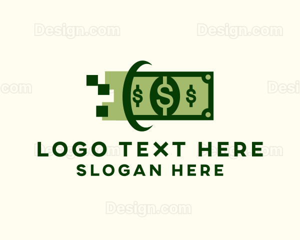 Dollar Cash Pixel Logo