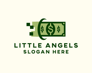 Dollar Cash Pixel Logo