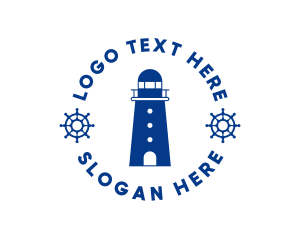 Nautical Lighthouse Tower logo