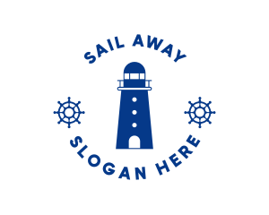 Nautical Lighthouse Tower logo design