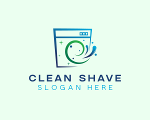 Clean Laundry Washing logo design