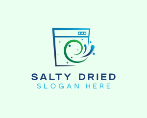 Clean Laundry Washing logo design