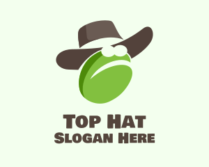 Cowboy Frog Cartoon logo design