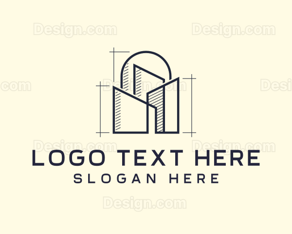 Urban Structure Architecture Design Logo