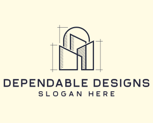 Urban Structure Architecture Design logo design