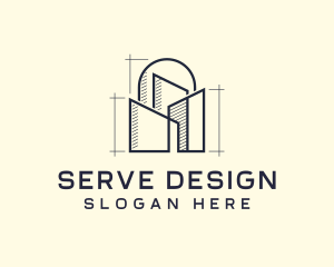 Urban Structure Architecture Design logo design