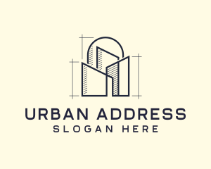 Urban Structure Architecture Design logo design