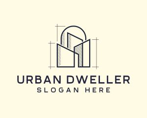 Urban Structure Architecture Design logo design