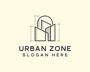 Urban Structure Architecture Design logo design