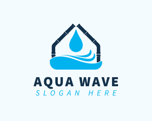 House Water Pipes logo design