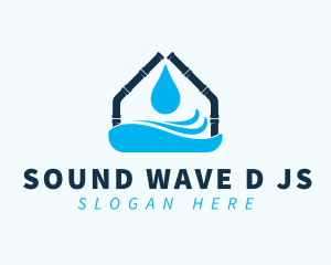 House Water Pipes logo design