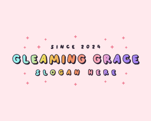 Cute Quirky Sparkle  logo design