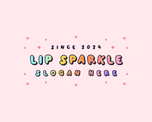 Cute Quirky Sparkle  logo design