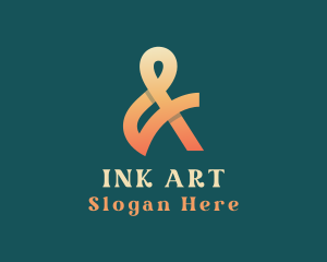 Boutique Ampersand Calligraphy logo