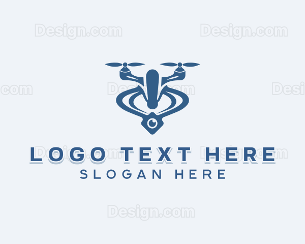 Drone Aerial Quadcopter Logo