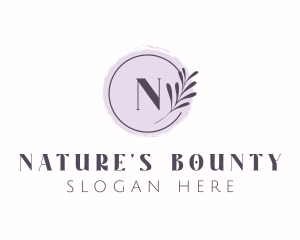 Organic Nature Leaf logo design