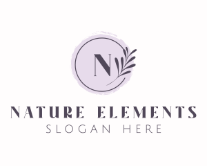 Organic Nature Leaf logo design