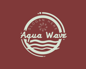 Sun Sea Waves logo design