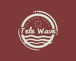 Sun Sea Waves logo design