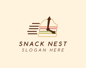 Fast Food Burger Delivery logo design