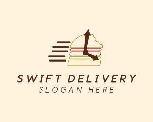 Fast Food Burger Delivery logo design