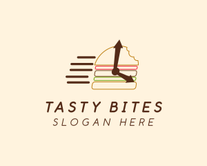 Fast Food Burger Delivery logo design