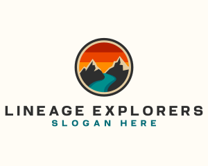 Mountain River Exploration logo design