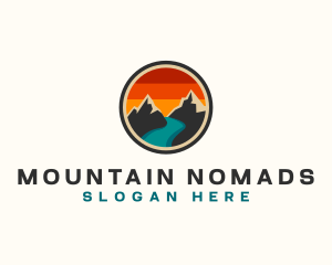 Mountain River Exploration logo design