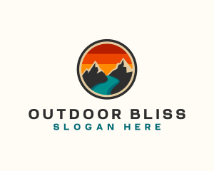 Mountain River Exploration logo design