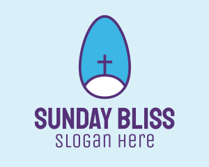 Holy Easter Sunday  logo design