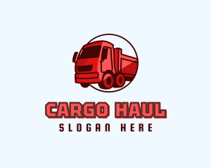 Modern Dump Truck logo design