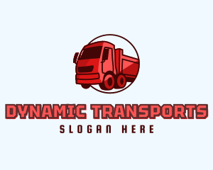 Modern Dump Truck logo design