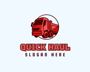 Modern Dump Truck logo design