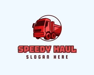 Modern Dump Truck logo design