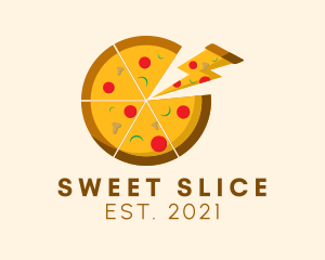 Pizza Slice Restaurant logo design