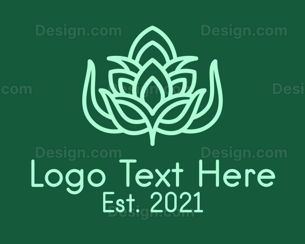 Green Botanical Herb Logo