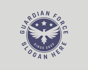 Military Eagle Soldier logo design