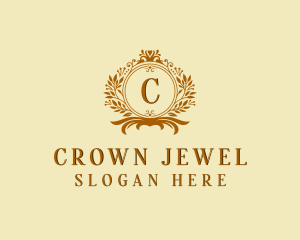 Flower Royalty Wreath logo