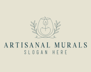 Spa Candle Decoration logo design