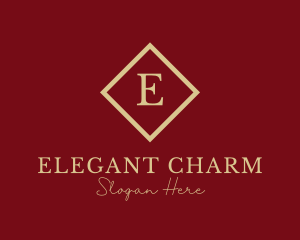 Gold Elegant Jewelry logo design