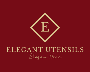 Gold Elegant Jewelry logo design