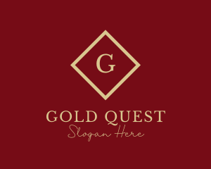 Gold Elegant Jewelry logo design