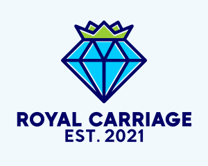 Royal Diamond Crystal Crown logo design